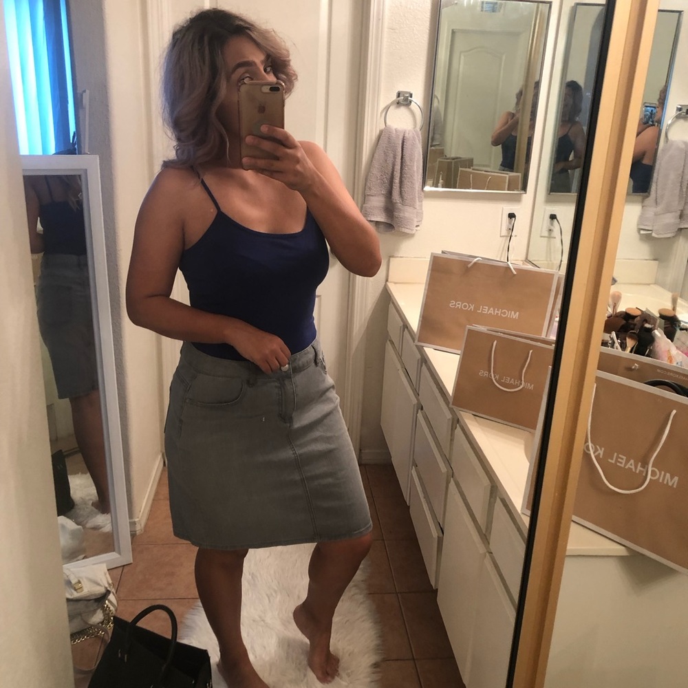 Midi Jean skirt